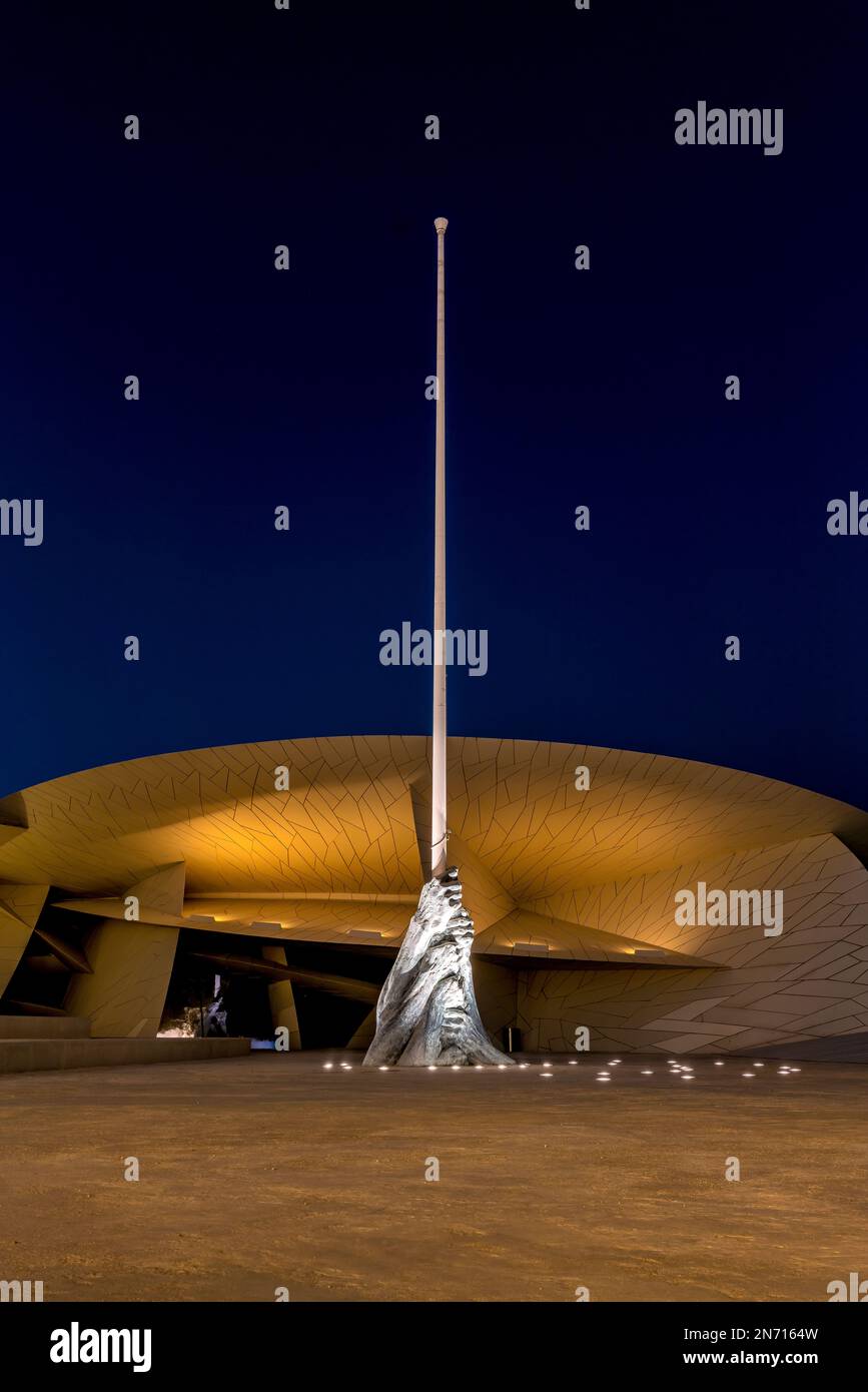 Il Museo Nazionale del Qatar, Doha, Qatar Foto Stock