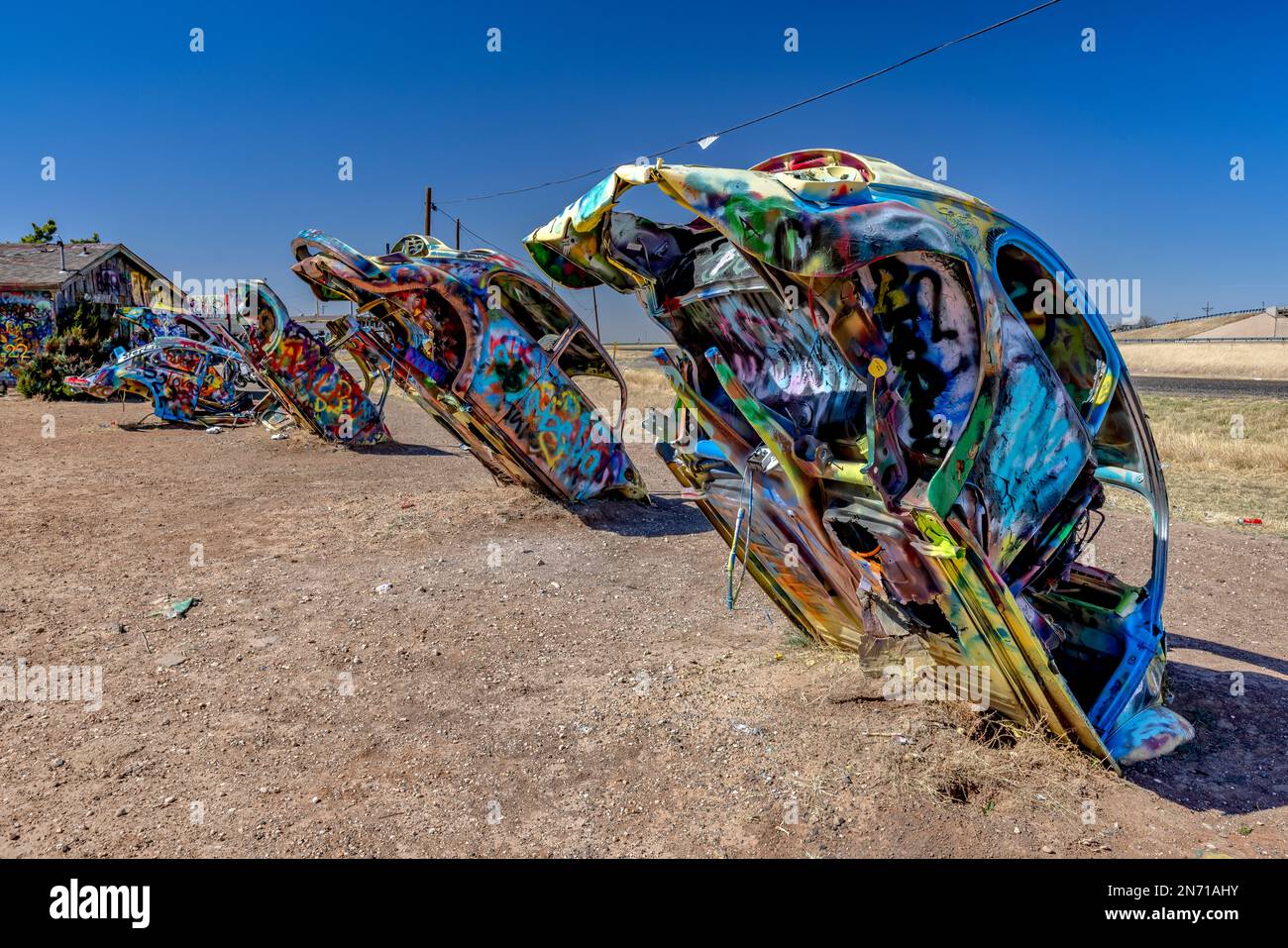 The Bug Ranch, Route 66, America, USA Foto Stock