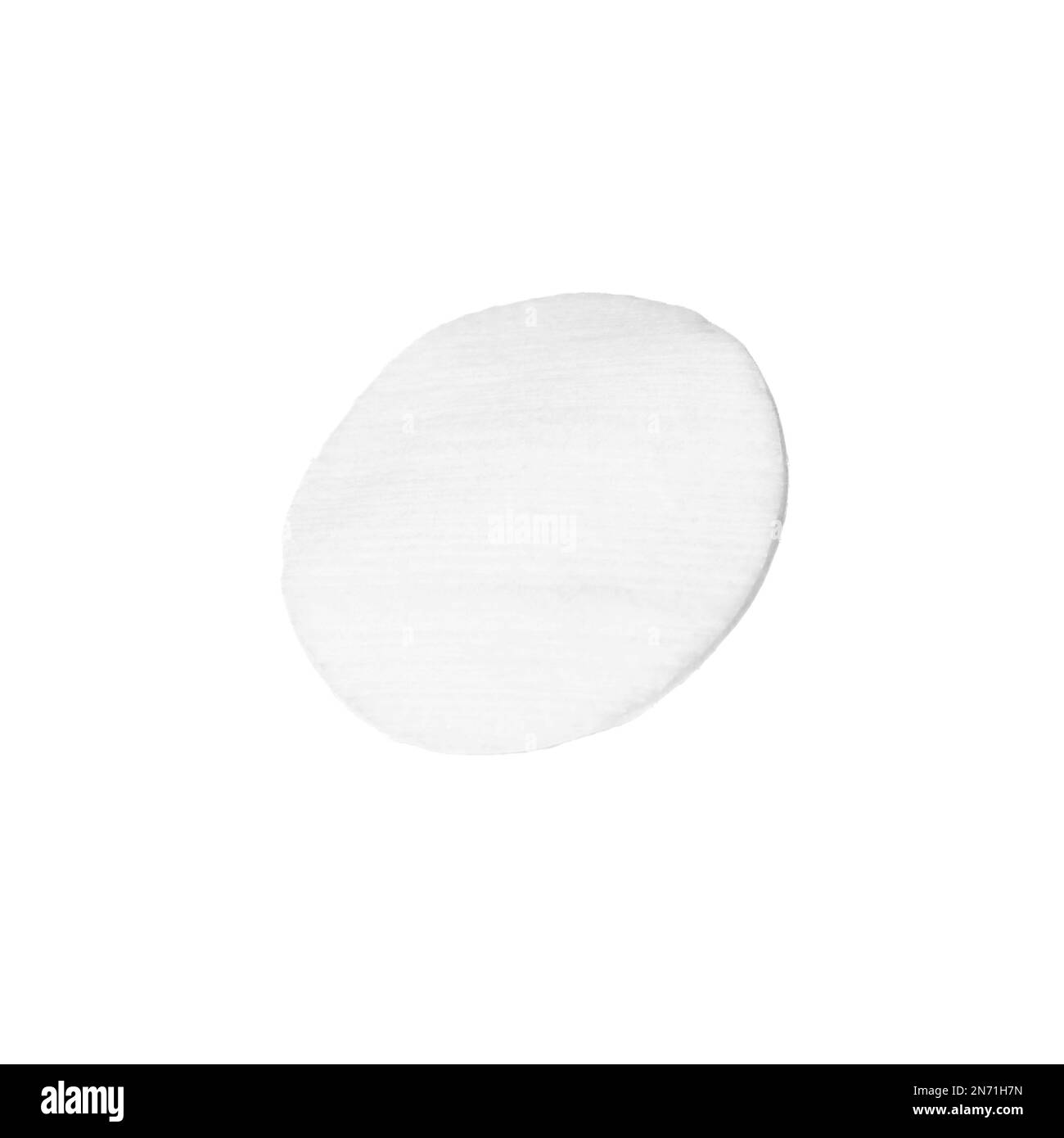 Un tampone di cotone pulito isolato su bianco Foto Stock
