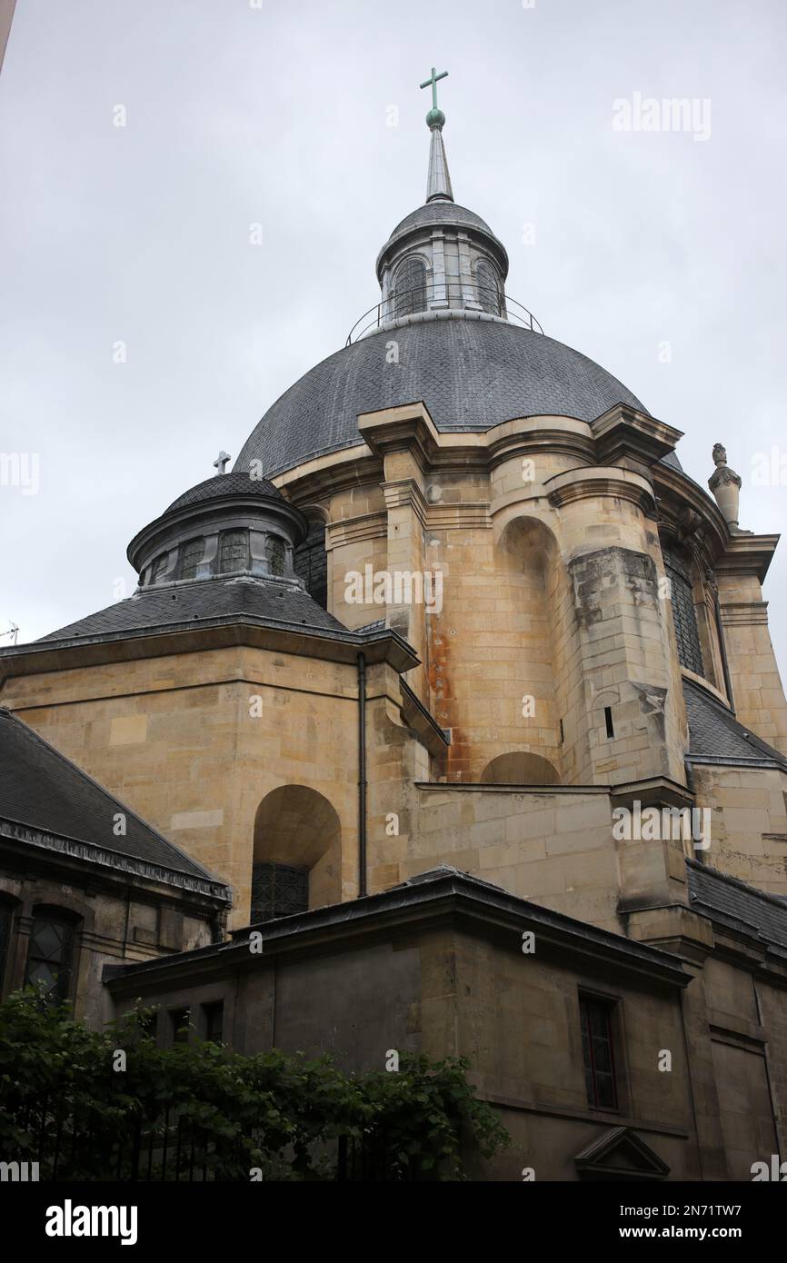 Temple du Marais - Temple Sainte-Marie - Chiesa di Sainte Marie de la Visitation - Rue saint Antoine - Rue Castex - Parigi - Francia Foto Stock