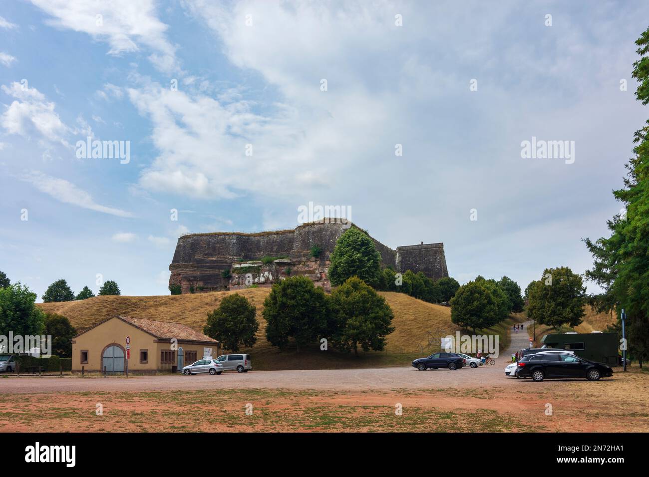 Bitche (Bitsch), Castello della Cittadella di Bitche in Lorena (Lothringen), Mosella (Mosel), Francia Foto Stock