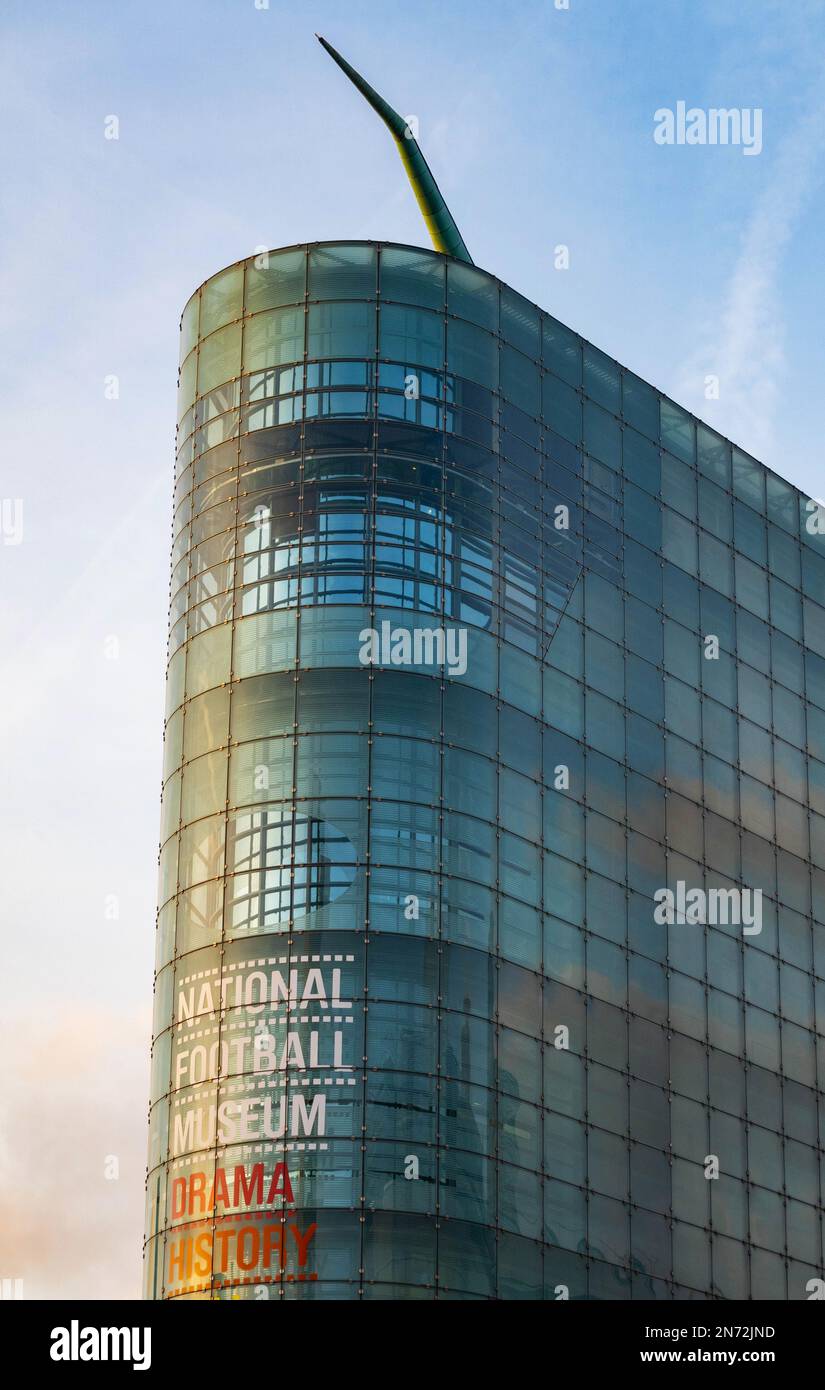 Il National Football Museum Manchester UK Foto Stock