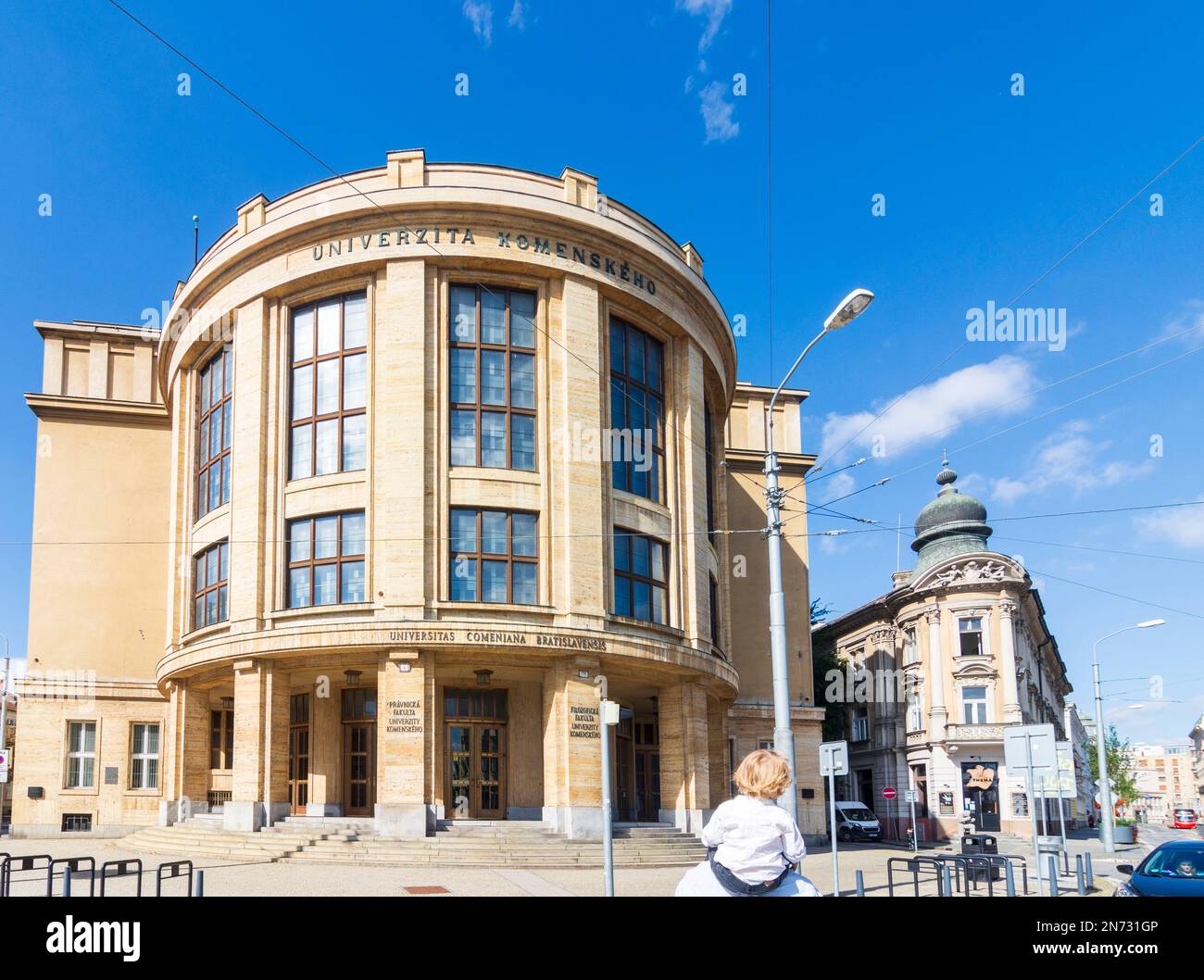 Bratislava (Pressburg), Università Comenius in Slovacchia Foto Stock