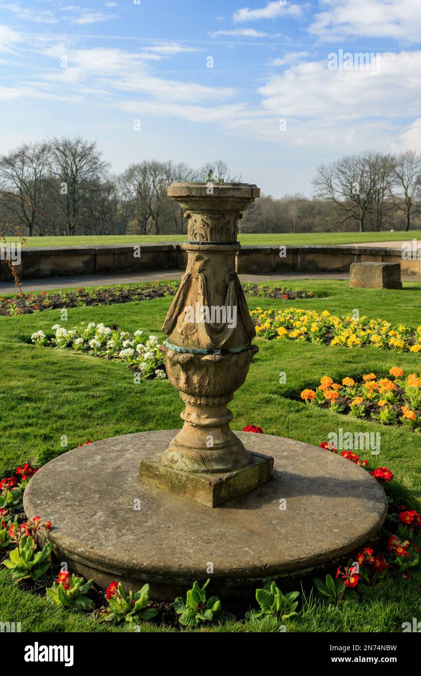 Meridiana. Heaton Hall, Manchester. Foto Stock