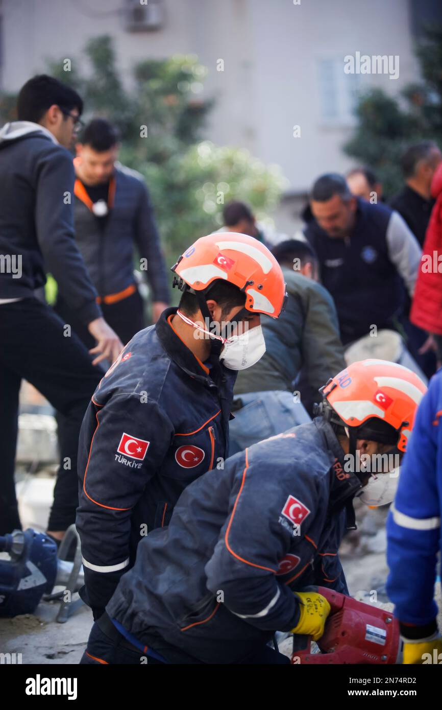 terremoto in turchia, aiutare la turchia Foto Stock