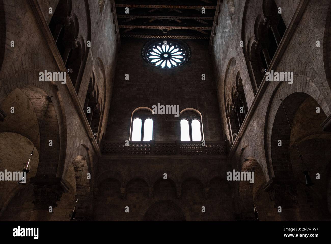 Iconica cattedrale romanica di Santa Maria Assunta a Bitonto, Italia Meridionale Foto Stock