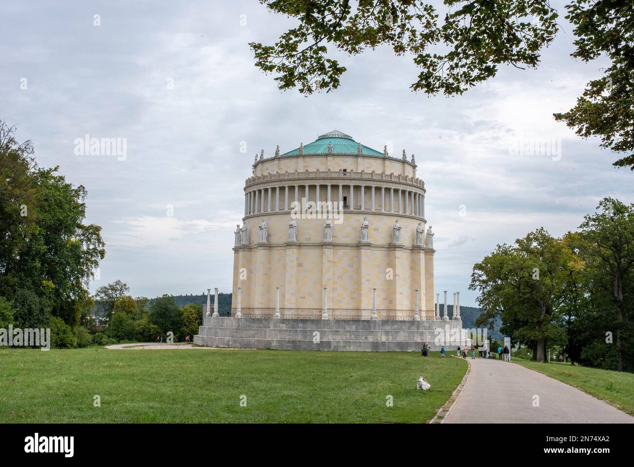 La Sala della Liberazione di Kelheim, costruita dal re baro Ludwig i dopo la Vittoria su Napoleone, Germania Foto Stock