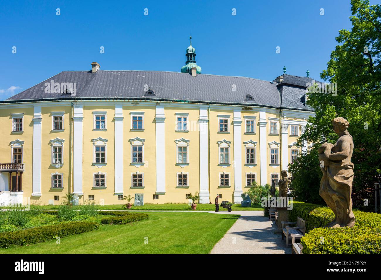 Bruntal (Freudenthal), Castello di Bruntal (Freudenthal) a Moravskoslezsky, Regione Moravo-Slesia, Regione Mährisch-schlesische, Ceco Foto Stock