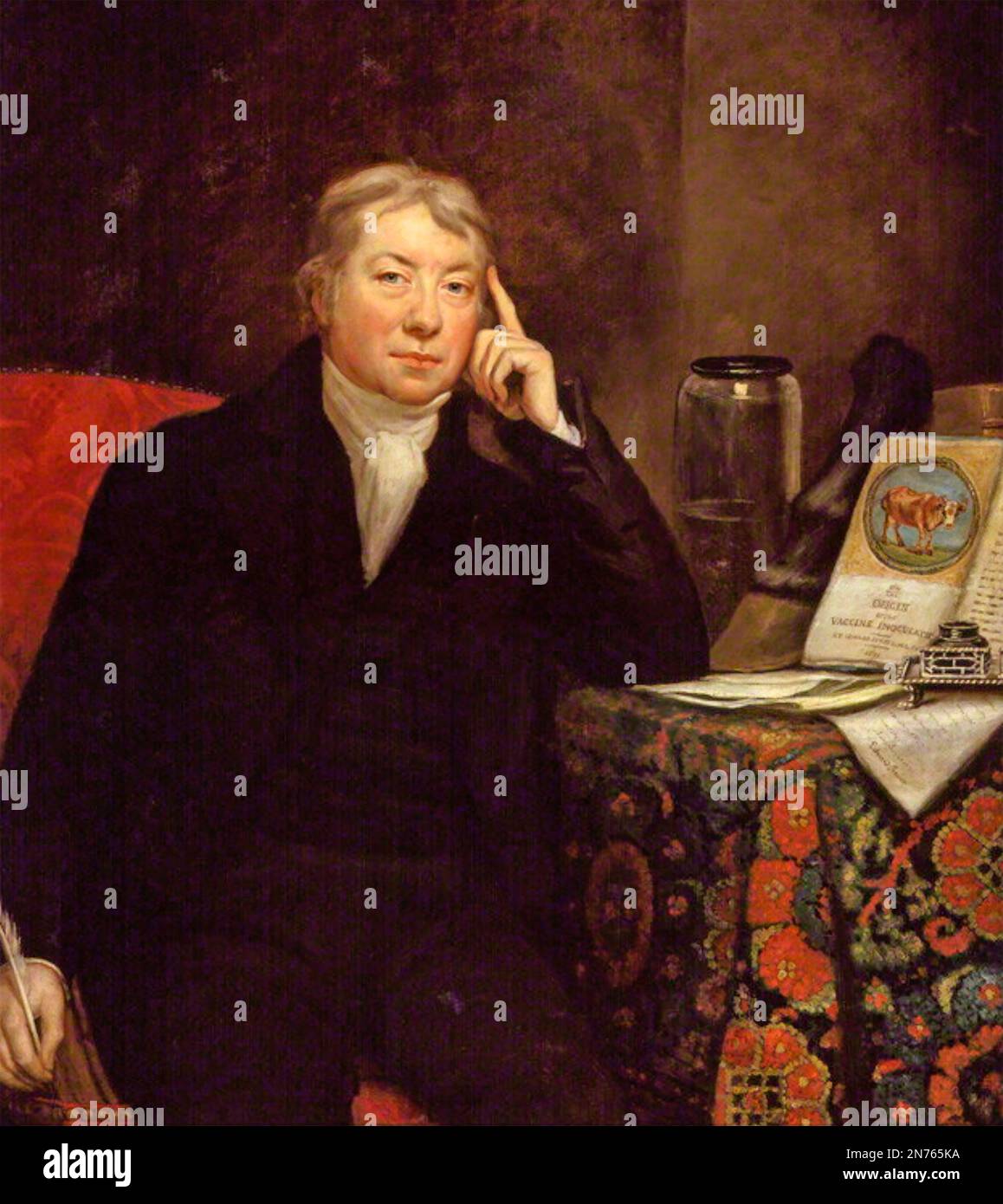 EDWARD JENNER (1749-1823) medico e scienziato inglese Foto Stock