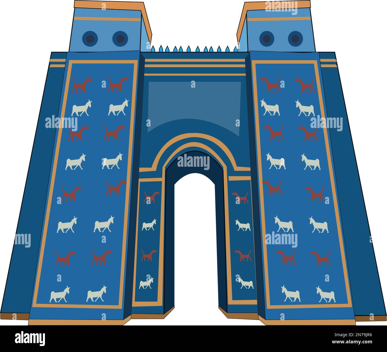 The ishtar gate of Immagini Vettoriali Stock - Alamy