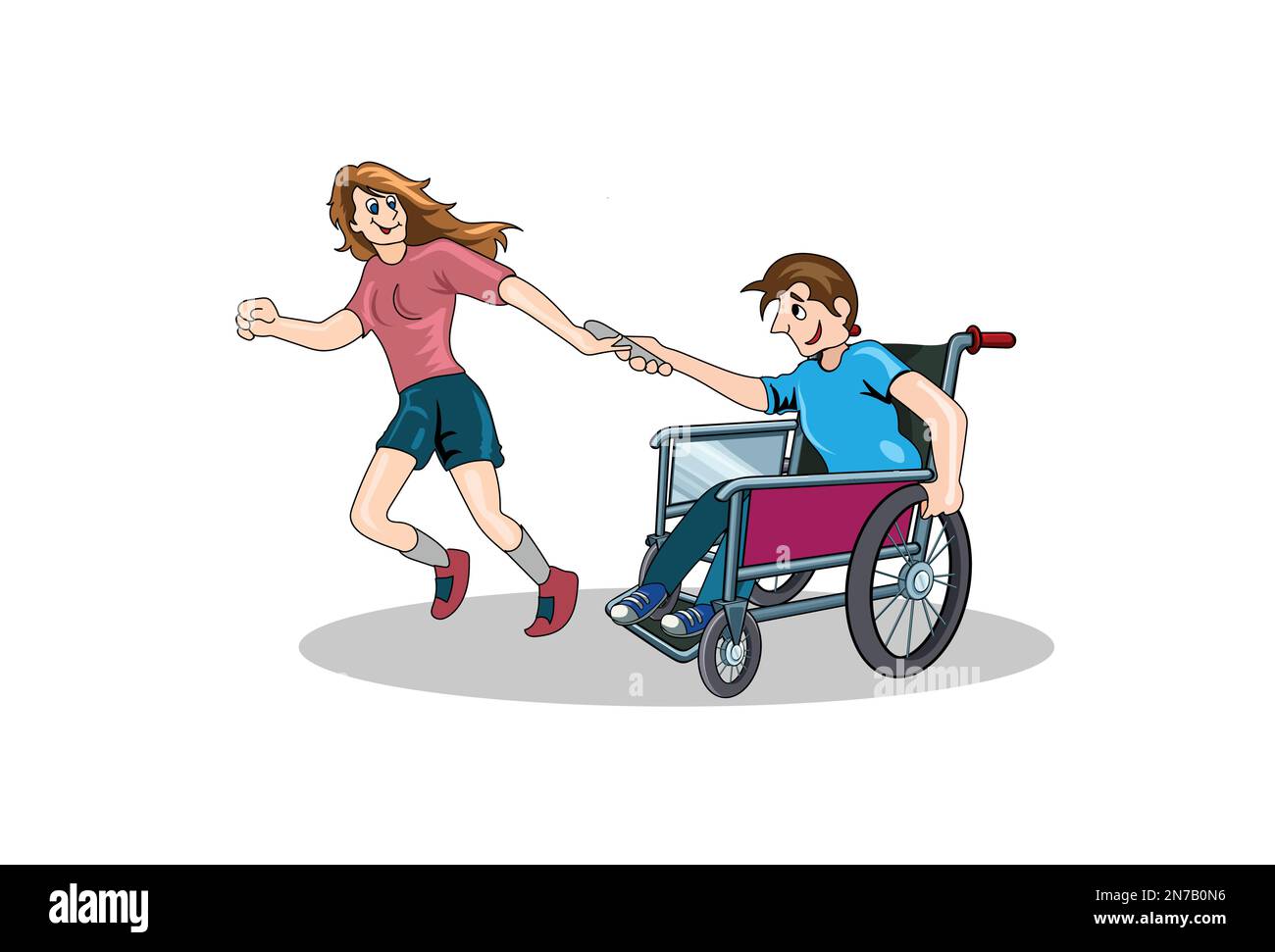 Giornata Internazionale delle persone con disabilità - illustrazione vettoriale Illustrazione Vettoriale