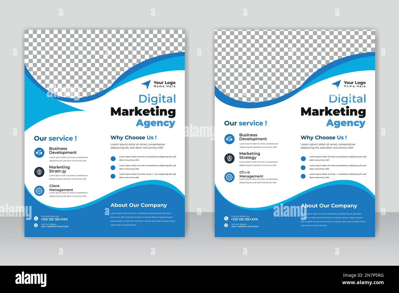 Business brochure flyer design A4 template.Corporate Business Flyer poster opuscolo brochure copertina design sfondo layout, due colori schema, vettore Illustrazione Vettoriale