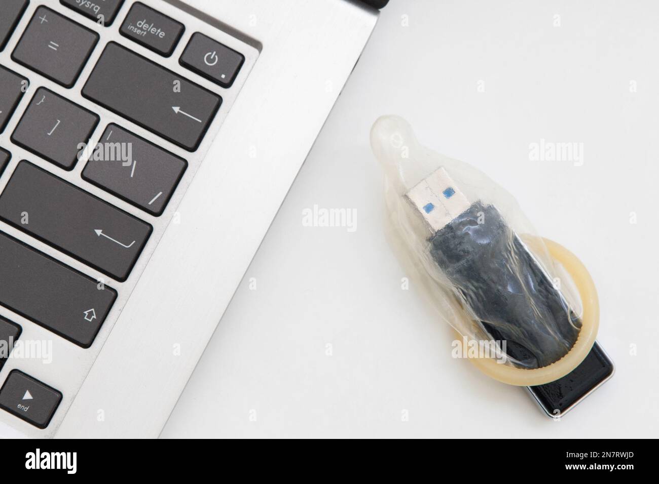 Protezione antivirus, software e programmi per computer Foto Stock