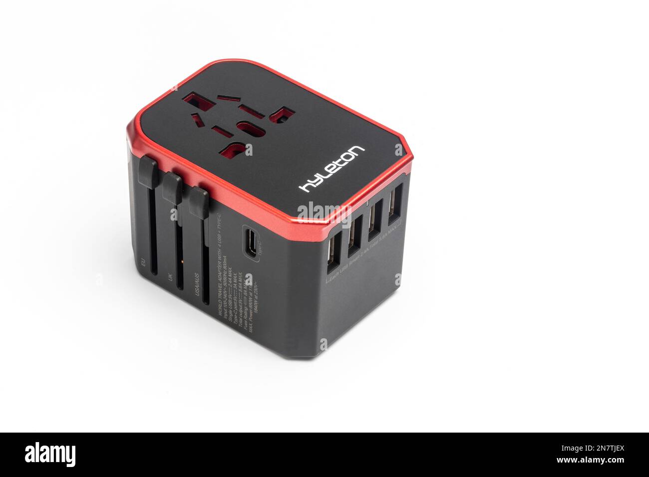 Un adattatore USB da viaggio Hyleton Worldwide Foto Stock