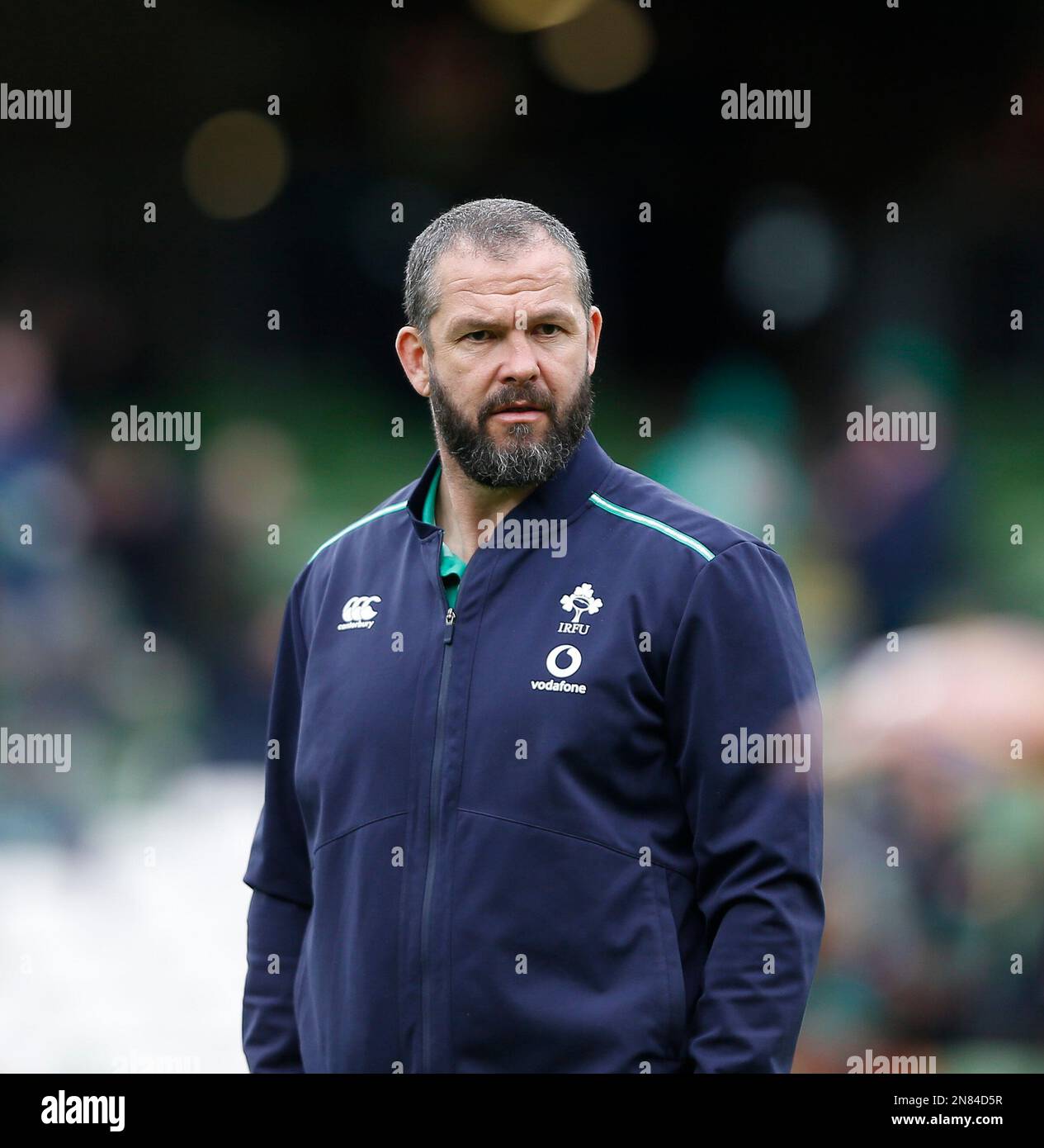 Dublino, Irlanda. 11th Feb, 2023. 11th febbraio 2023; Aviva Stadium, Dublino, Irlanda: Six Nations International Rugby, Irlanda contro Francia; Andy Farrell Ireland Head Coach Credit: Action Plus Sports Images/Alamy Live News Foto Stock