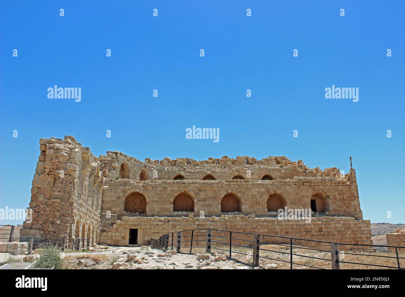 Kerak Castello, Al-Karak, Giordania Foto Stock