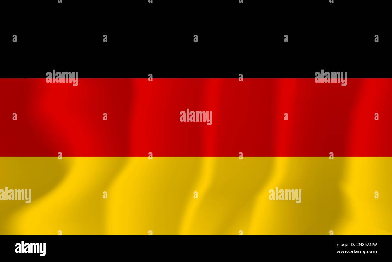 Germania Waved Flag Illustration Vector Illustrazione Vettoriale