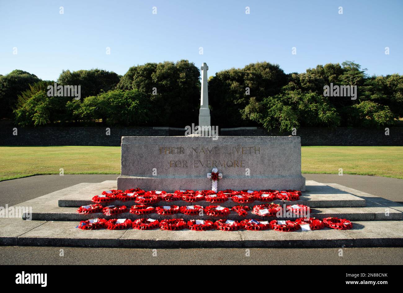 Dublino, Irlanda - 12 agosto, 2022. I giardini commemorativi della guerra irlandese a Islandbridge, Dublino. Progettato da Sir Edwin Lutyens come memoriale del WW1, progettato Foto Stock