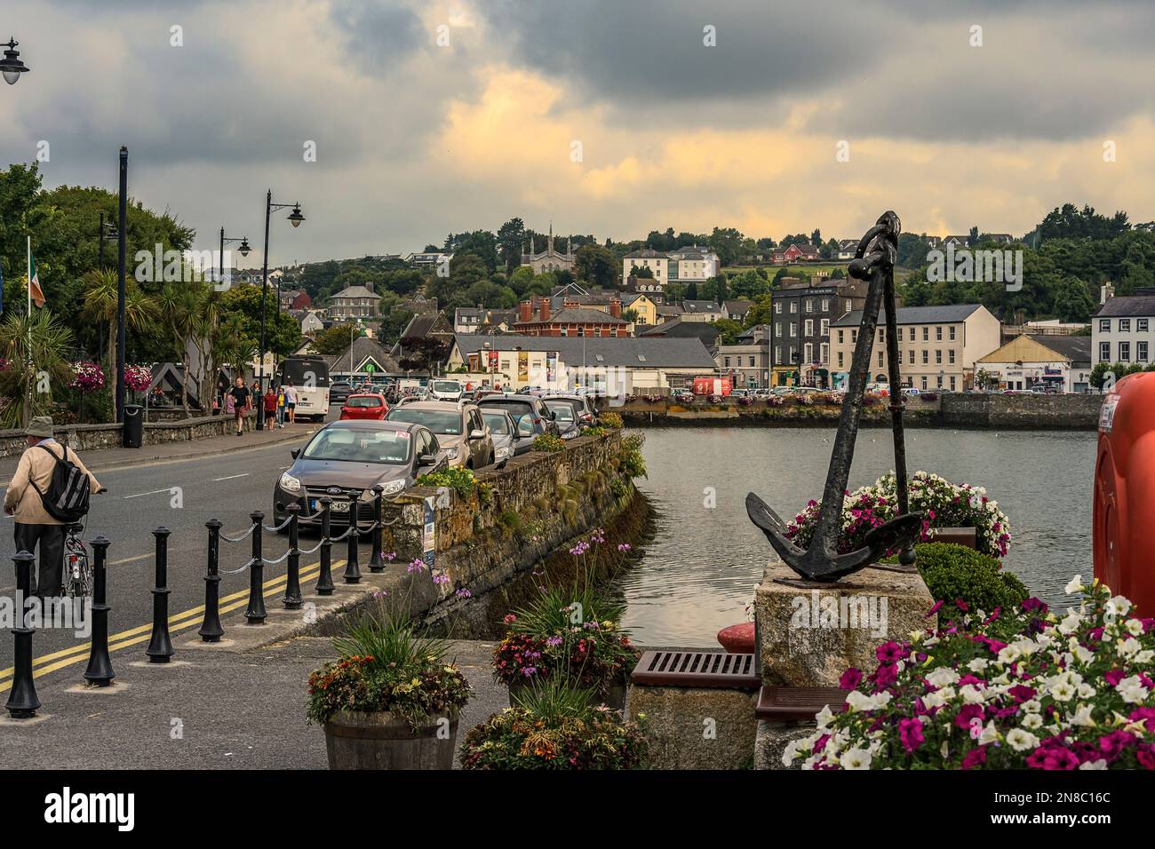 Pier Road a Kinsale. Co Cork, Irlanda. Foto Stock