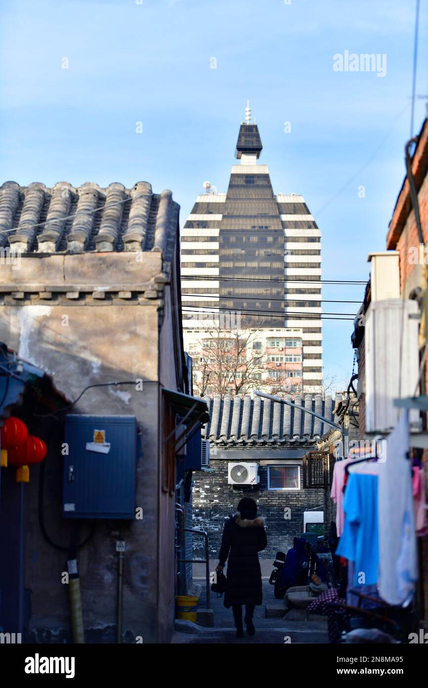 28 GENNAIO 2023 - (FILE) The Xinhua News Building a Pechino, Cina, 28 gennaio 2023. Foto Stock