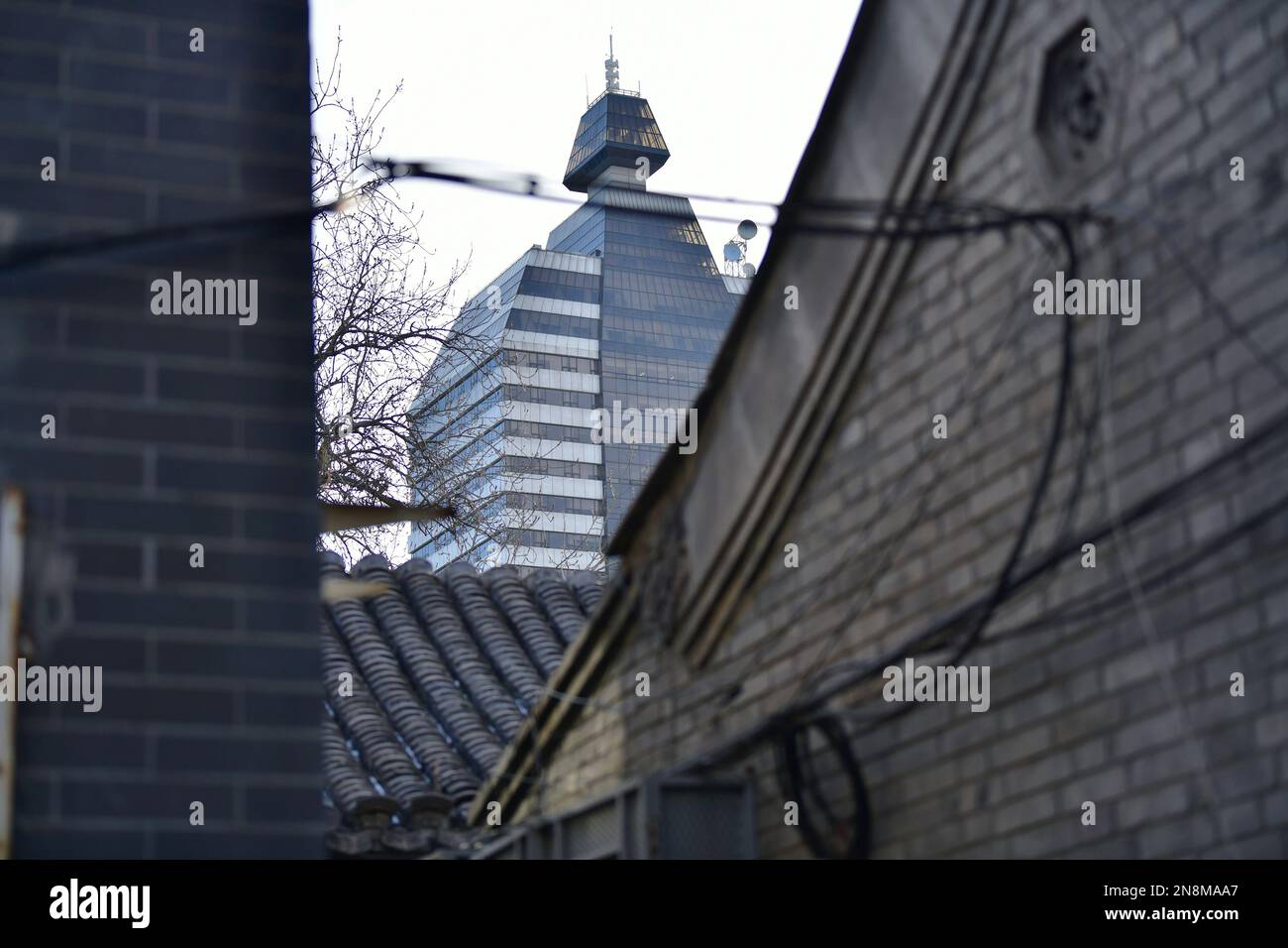 28 GENNAIO 2023 - (FILE) The Xinhua News Building a Pechino, Cina, 28 gennaio 2023. Foto Stock