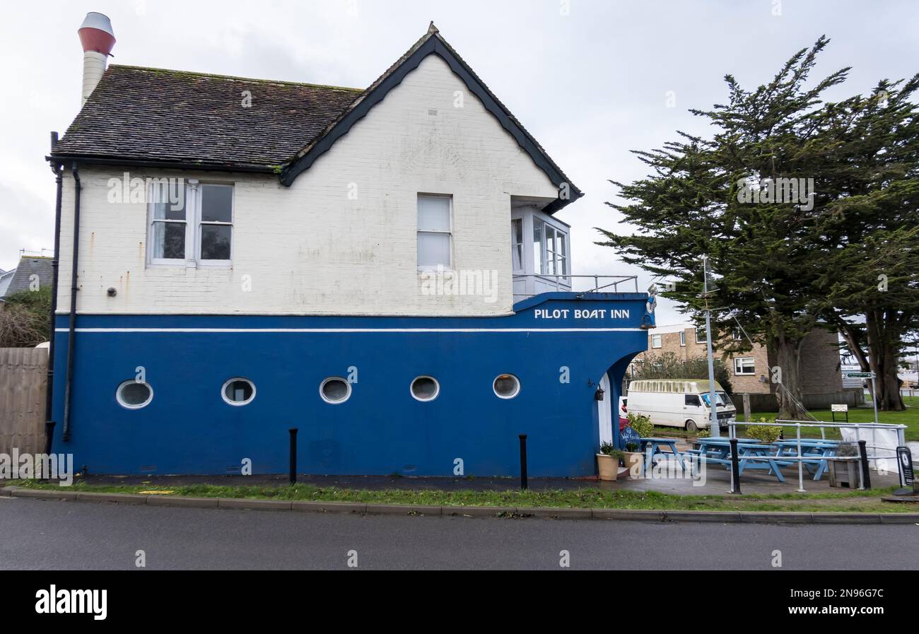 Pilota Boat Inn Kings Road Bembridge Isola di Wight Foto Stock