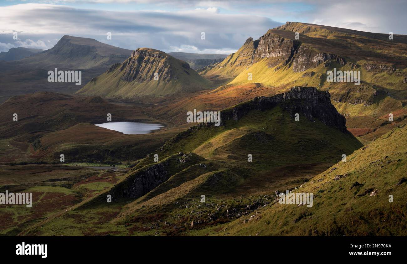 Isola di Quaraing di Skye Scozia Foto Stock