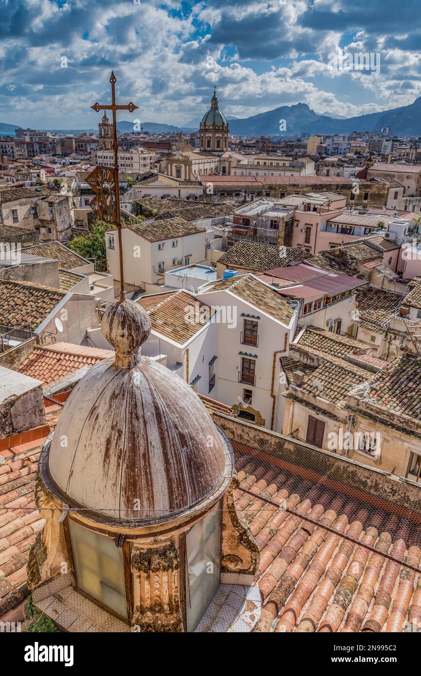 Città di Palermo, Italia Foto Stock