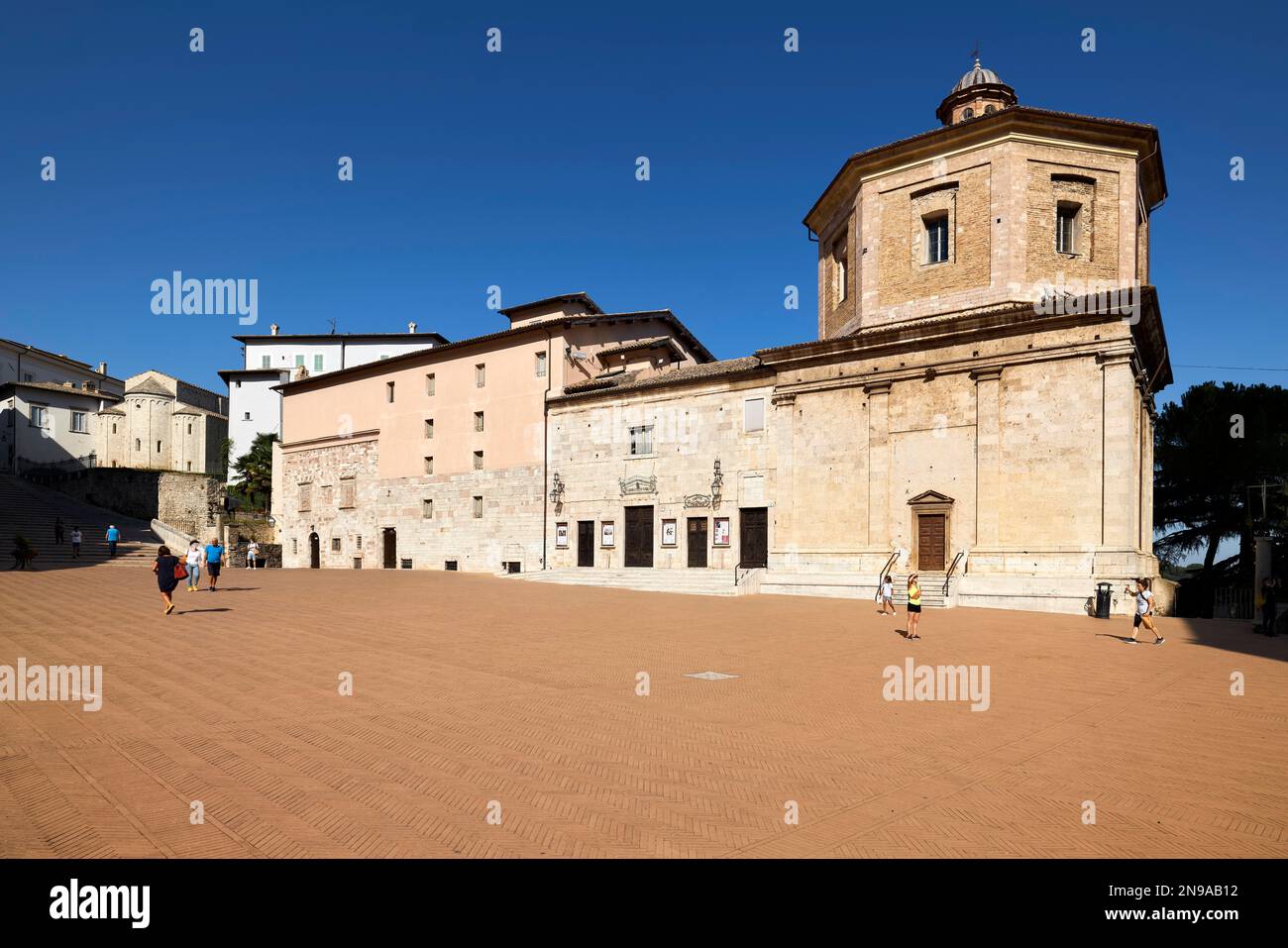 Spoleto Umbria Italia. Teatro Caio Melisso Foto Stock