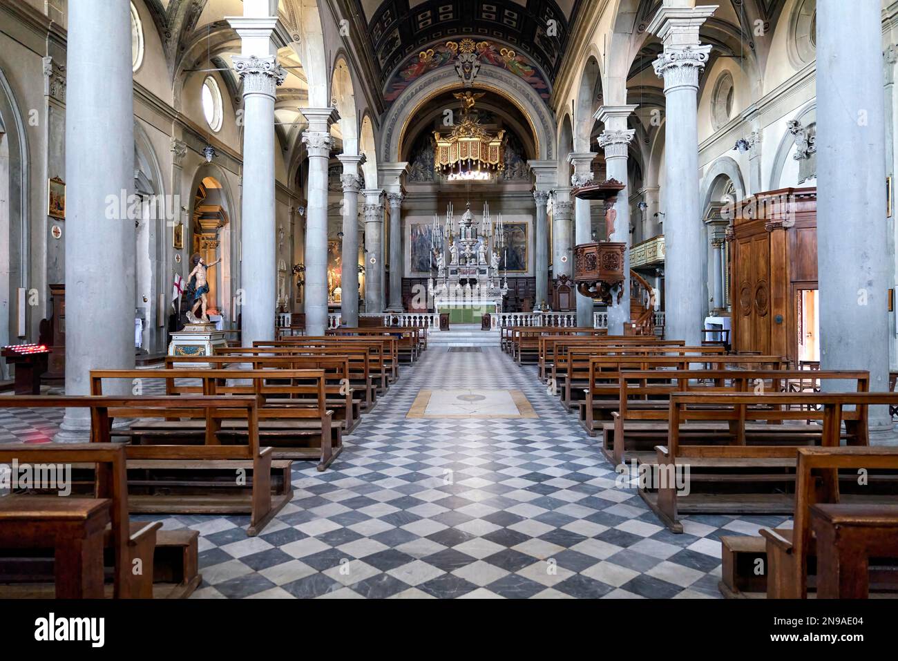 Cortona Arezzo Toscana Italia. Cattedrale di Santa Maria Assunta Foto Stock