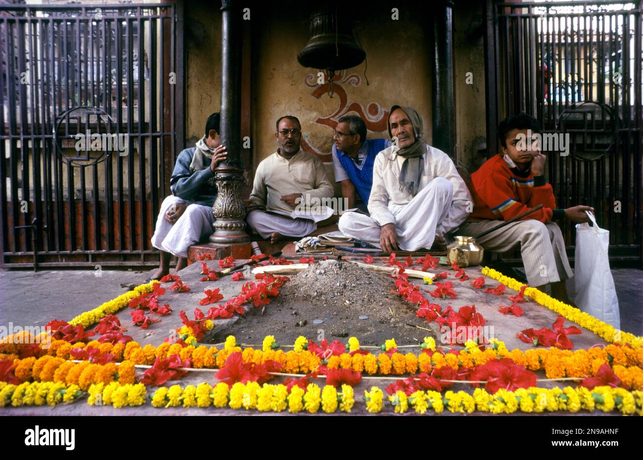 Il tempio di Kalighat a Kolkata o Calcutta, Bengala Occidentale, India, Asia Foto Stock