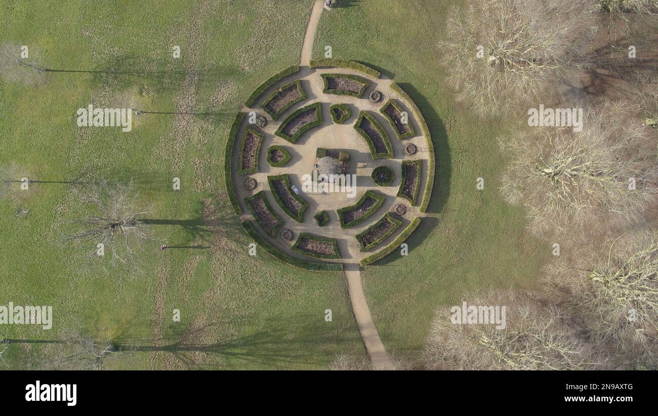 Vista aerea del War Memorial Park Foto Stock