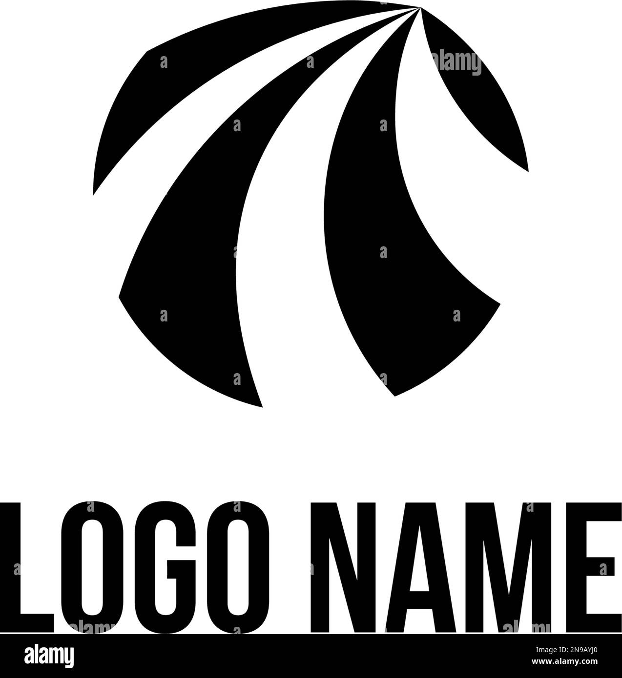 Logo Circle concetto creativo di manutenzione stradale. Aprire un modello di design del logo. Logo con spazio negativo. Trasporti e traffico. Modificabile Illustrazione Vettoriale
