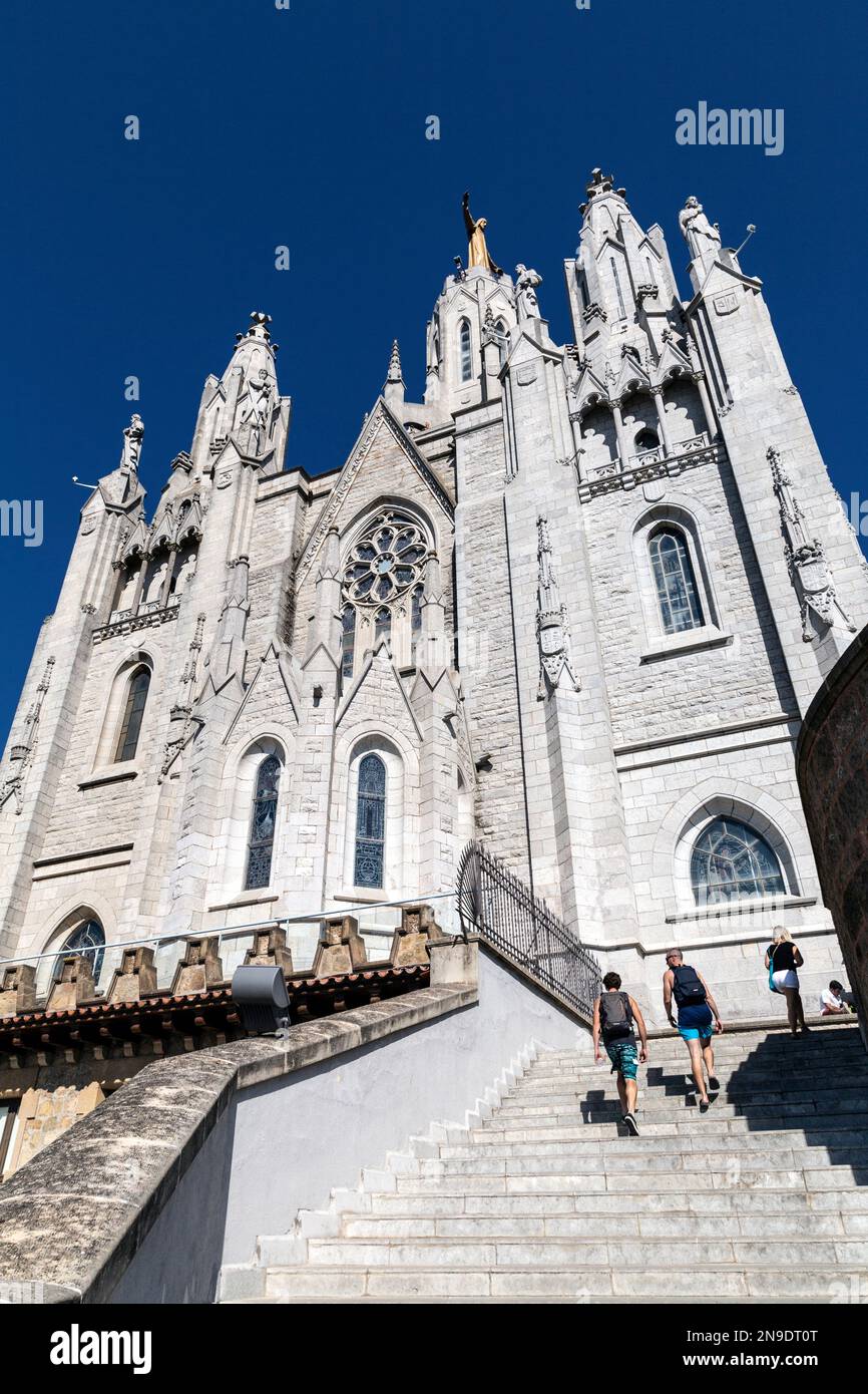 Tempio del Sacro cuore di Gesù, Barcellona, Spagna Foto Stock