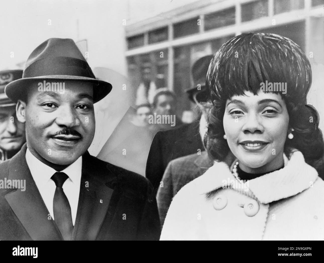 Martin Luther King Jr. E sua moglie Coretta Scott King Foto Stock