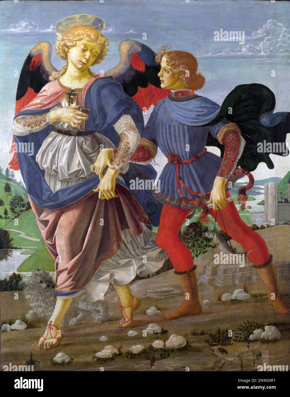 Tobias e l'Angelo, laboratorio di Andrea del Verrocchio Foto Stock