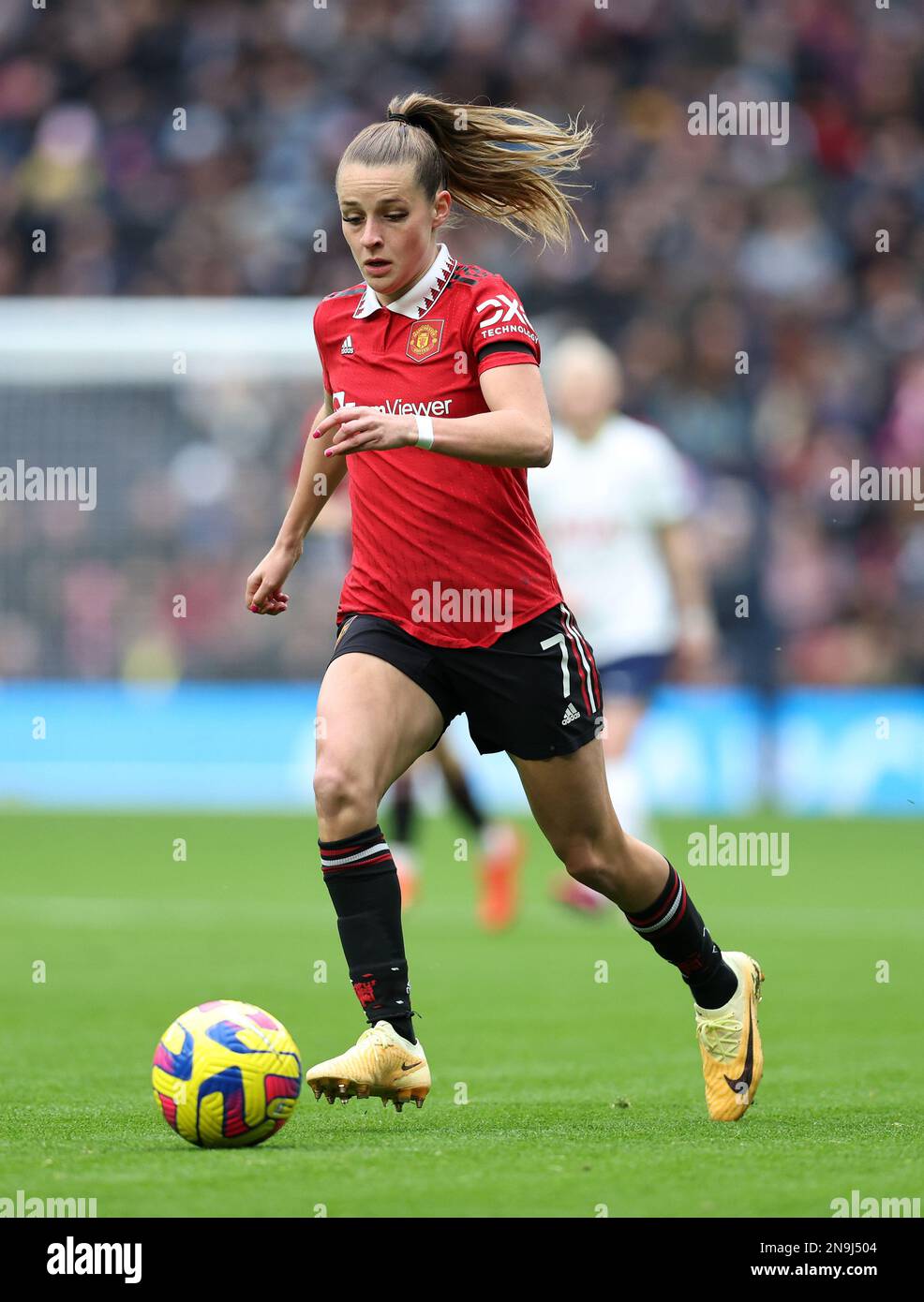 Londra, Inghilterra, 12th febbraio 2023. Ella Toone of Man Utd women durante la partita di Super League delle donne fa al Tottenham Hotspur Stadium, Londra. Il credito di foto dovrebbe essere: David Klein / Sportimage Foto Stock