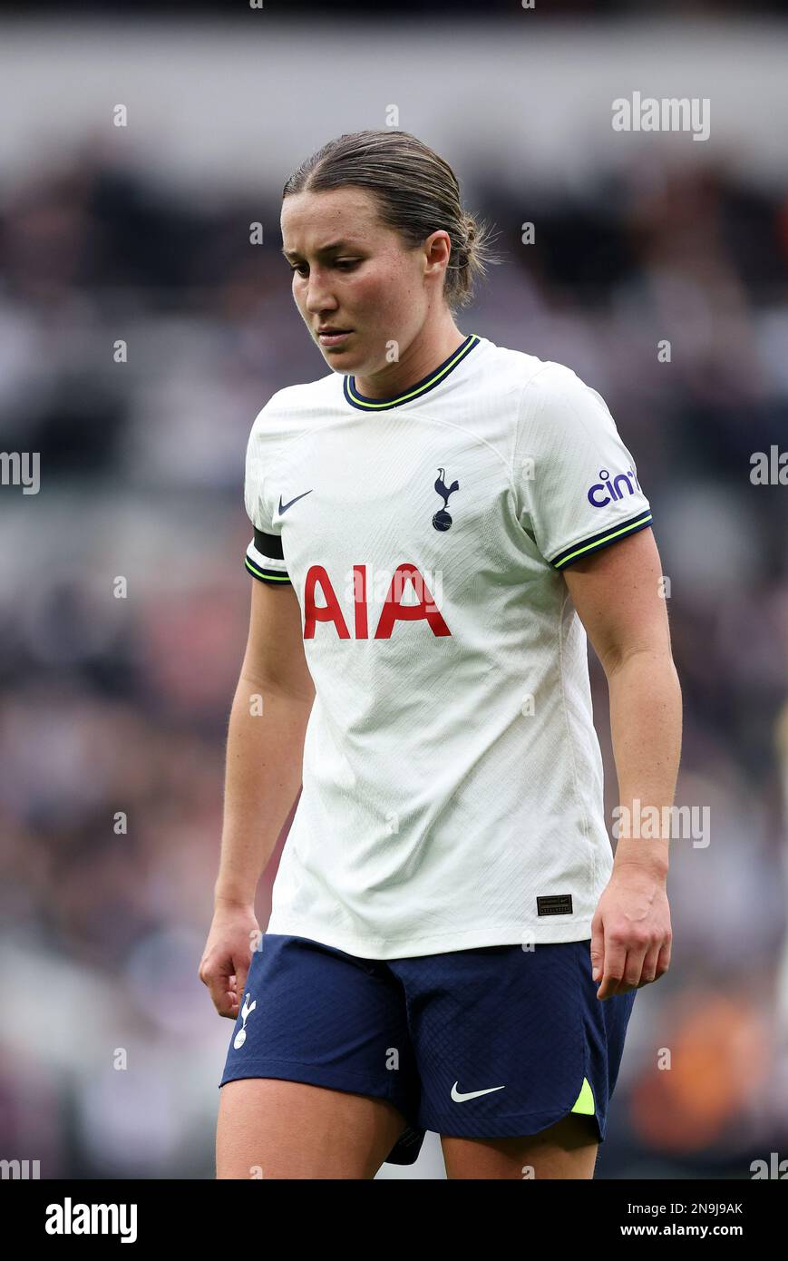 Londra, Regno Unito. 12th Feb, 2023. Amy Turner of Spurs Women durante la partita di Super League delle donne fa al Tottenham Hotspur Stadium, Londra. Il credito per le immagini dovrebbe essere: David Klein/Sportimage Credit: Sportimage/Alamy Live News Foto Stock