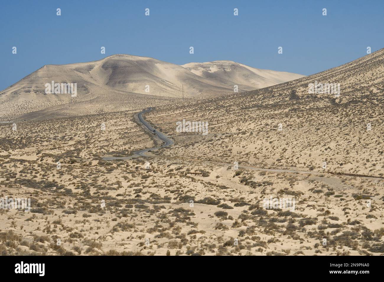 Dune della spiaggia di Sotavento a Jandia, Fuerteventura Foto Stock