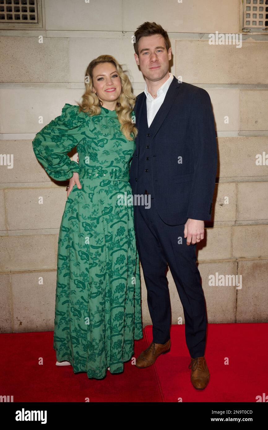 Londra, Regno Unito . 12 febbraio 2023 . Joanne Woodward è stato rappresentato al 23rd° WHATSONSTAGE AWARDS, che si è tenuto al Prince of Wales Theatre. Credit: Alan D West/Alamy Live News Foto Stock