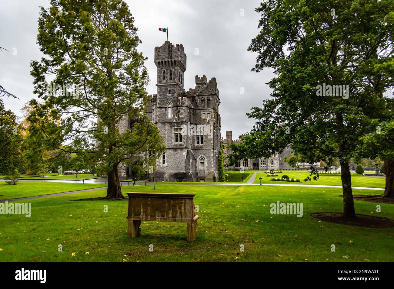 Ashford Castle Cong, County Mayo, Irlanda Foto Stock