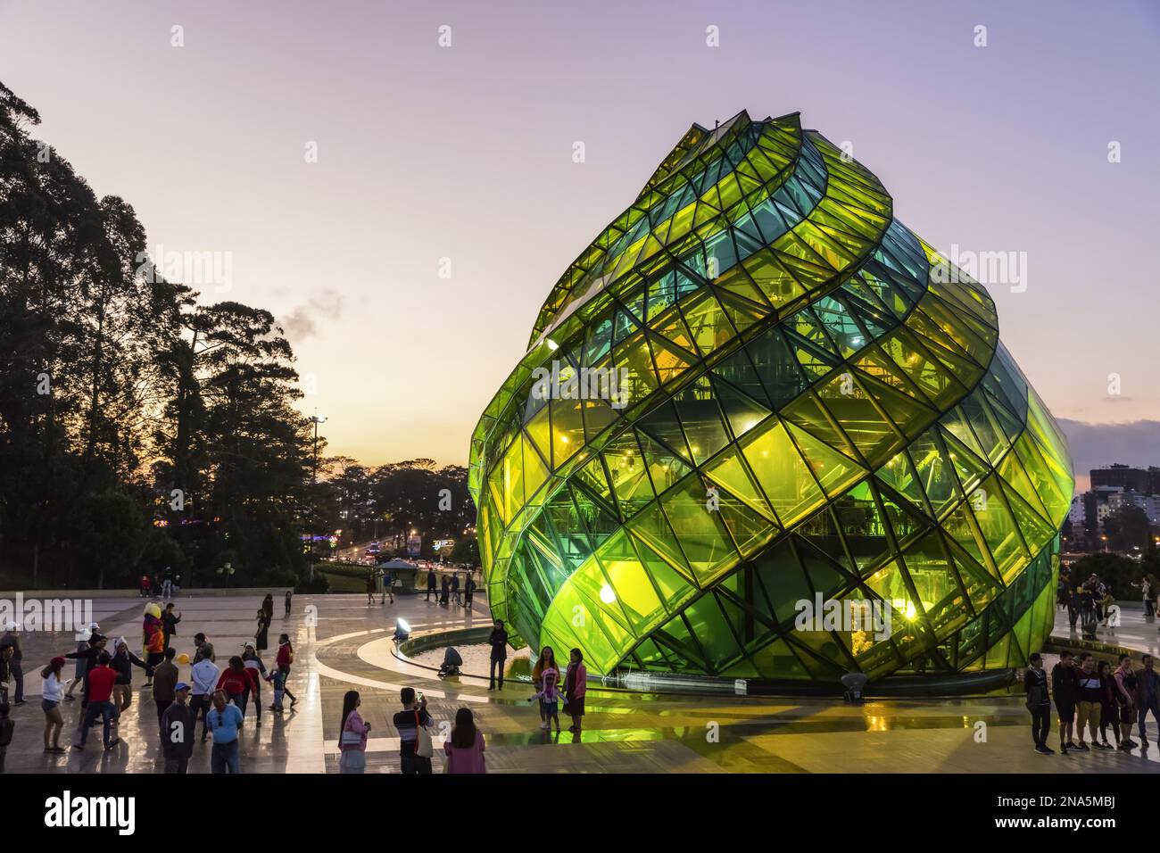 Piazza Lam Vien, da Lat, Vietnam Foto Stock