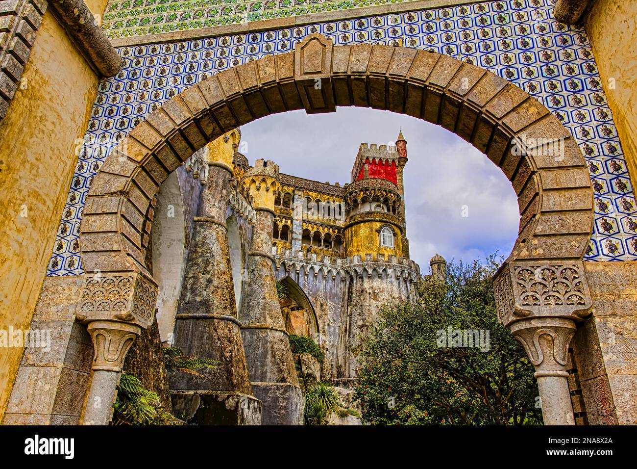 Pena Palace; Sintra, Portogallo Foto Stock