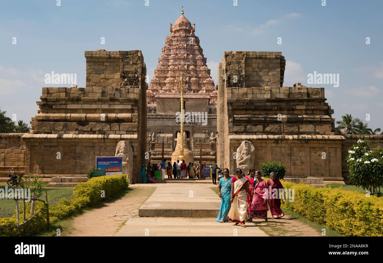 Gangaikondacholapuram, tempio in stile dravidiano dell'era Chola; Tamil Nadu, India Foto Stock