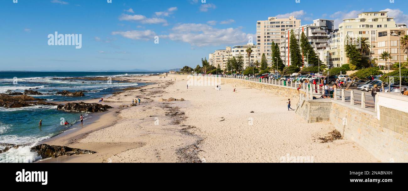 Sea Point Promenade, Western Cape; città del Capo, Sudafrica Foto Stock