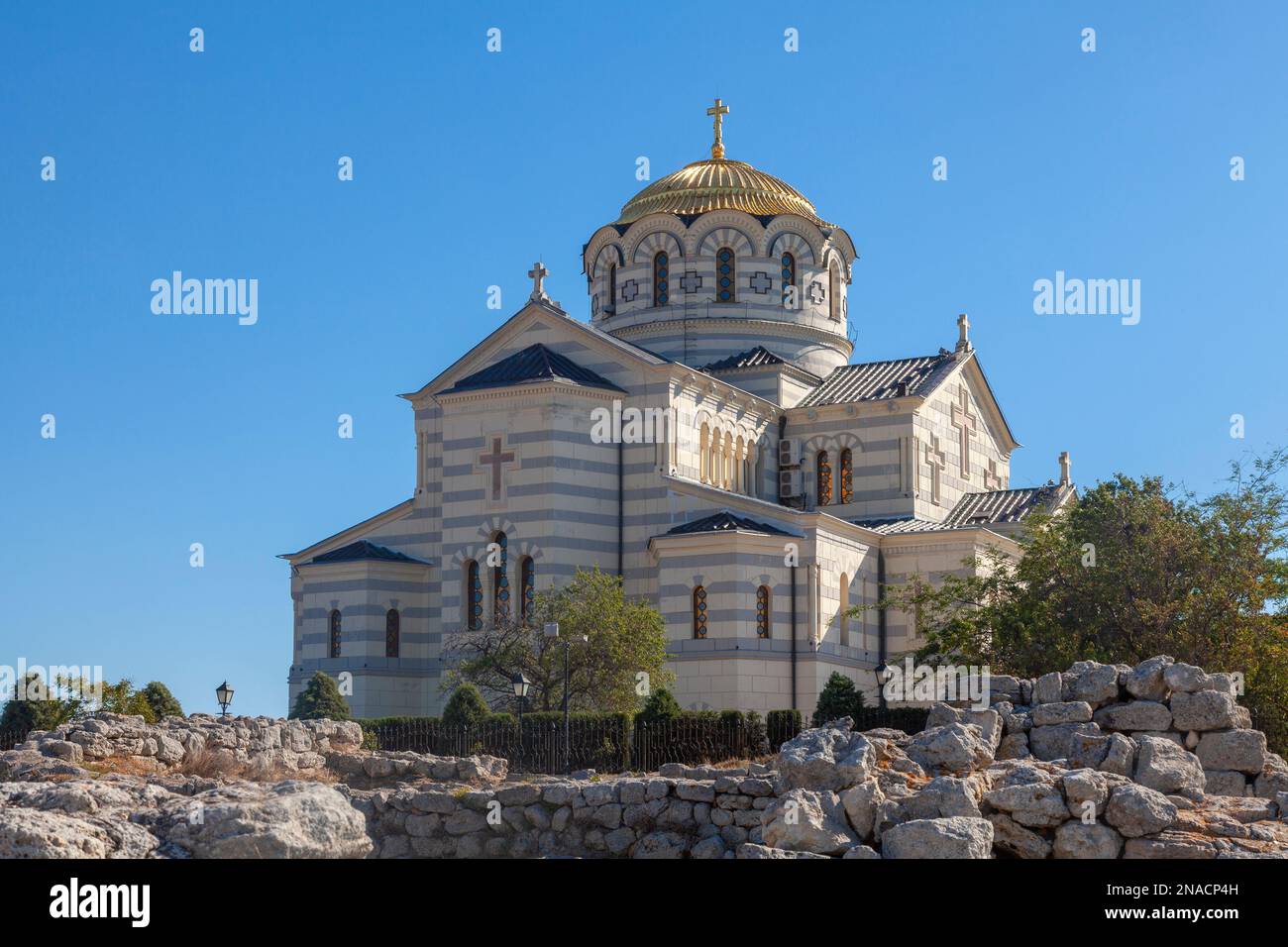 St Cattedrale di Vladimir a Chersonese, penisola di Crimea. Foto Stock