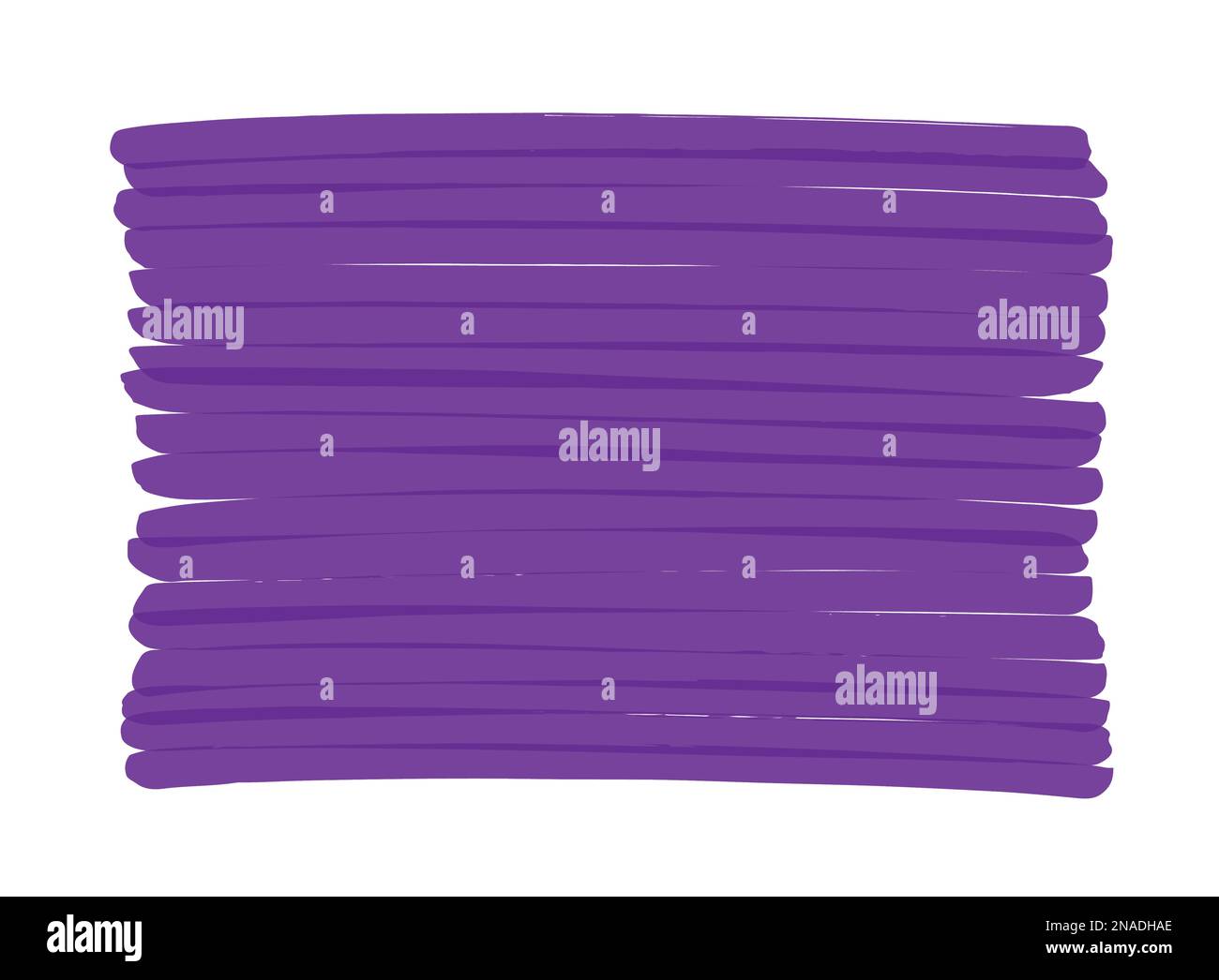 Sfondo vettoriale viola disegnato a mano con pennarello. Può essere riverniciata in qualsiasi altro colore. Le strisce che si sovrappongono creano punti più scuri. Illustrazione Vettoriale