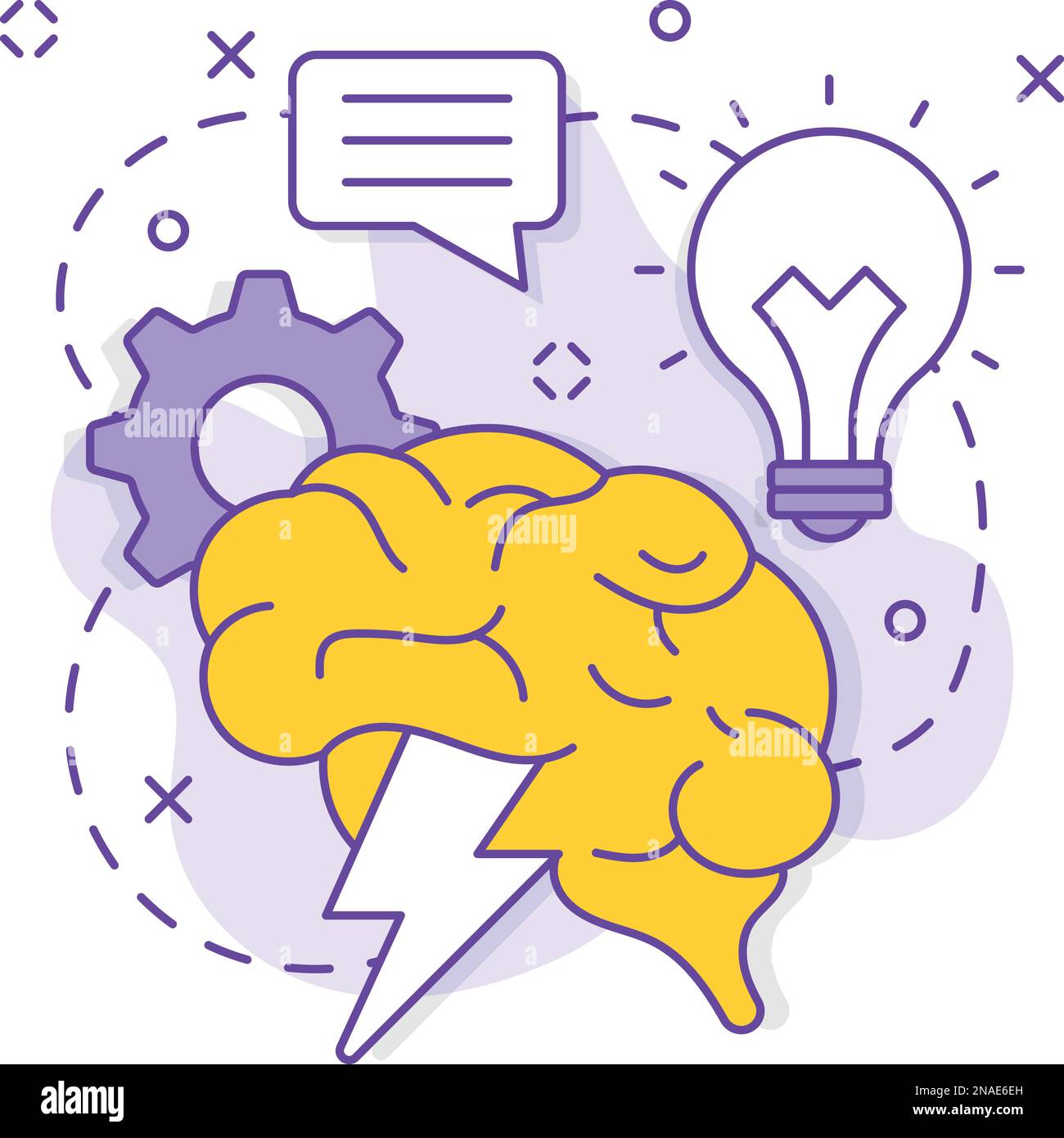 Suggerimenti e trucchi ispiratori Vector design, business Corporation partnership congiunte Vendite e Marketing management concetto di approccio creativo Illustrazione Vettoriale