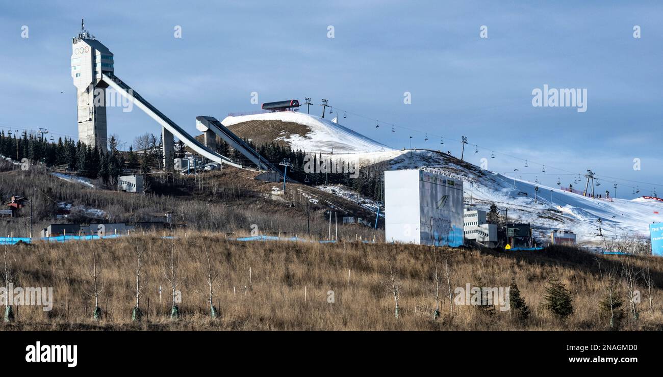 Canada Olympic Park a Calgary, Alberta, Canada; Calgary, Alberta, Canada Foto Stock