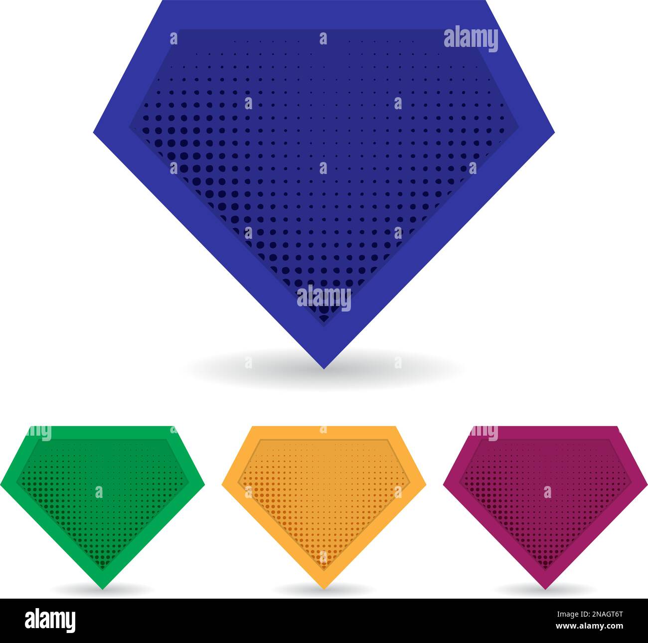 Set di modelli per il logo di supereroi. Vettore, isolato, eps10. Illustrazione Vettoriale